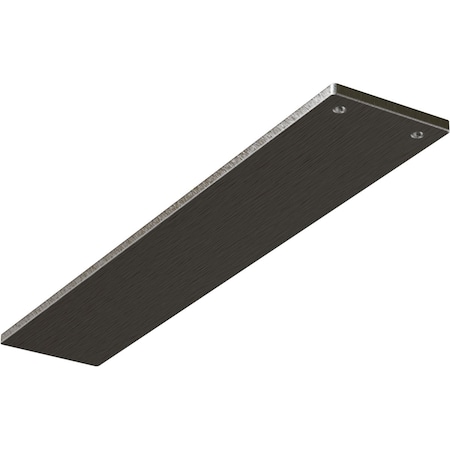 Ekena Millwork 3"W x 16"D Logan Hidden Support Steel Bracket w/ 12" Support Depth, Stainless Steel BKTM03X16LOSS